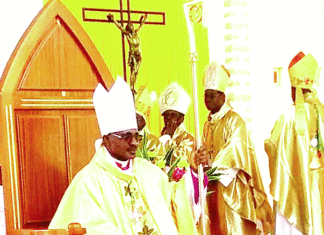 Archidiocèse de Koupéla Mgr Gabriel Sayaogo installé