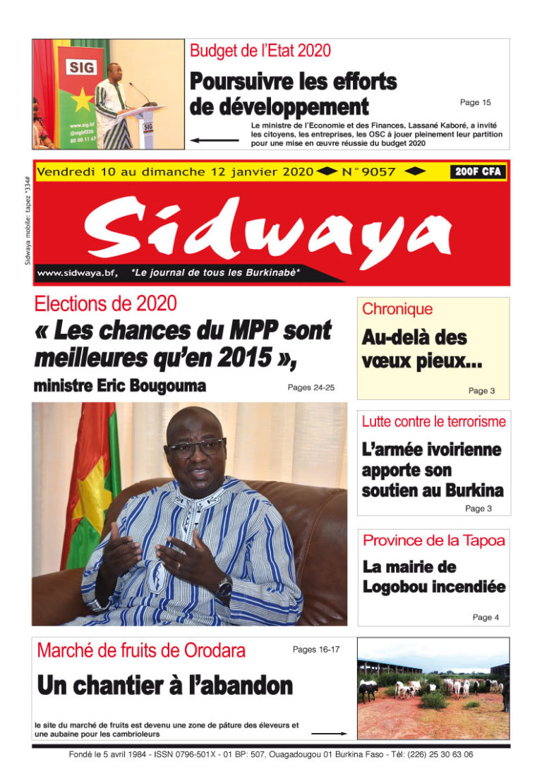 Une du 10 – 01-2020