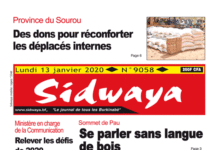 Une Sidwaya du 13 01 2020