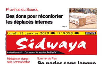 Une Sidwaya du 13 01 2020