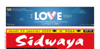 Une sidwaya du 23 01 2020