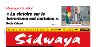 Une Sidwaya du 02 01 2020