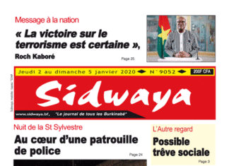 Une Sidwaya du 02 01 2020
