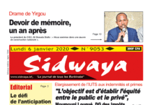 Une Sidwaya du 06 janvier 2020