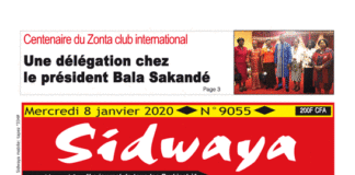 Une Sidwaya du 08 01 2020
