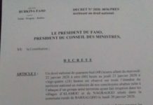 Sanmatenga : attaque terroriste faisant 36 morts, le gouvernement décrète un deuil national de 48 heures