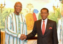 Guinée Équatoriale : Christophe Joseph Marie Dabiré reçu en audience par Teodoro Obiang Nguema Mbasogo.