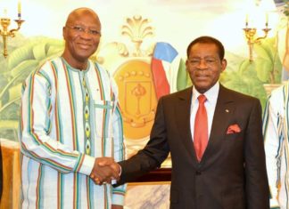 Guinée Équatoriale : Christophe Joseph Marie Dabiré reçu en audience par Teodoro Obiang Nguema Mbasogo.