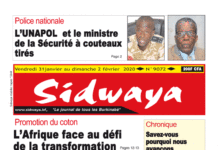 Une sidwaya du 31 01 2020