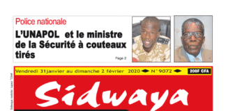 Une sidwaya du 31 01 2020
