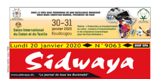Une Sidwaya du 20 01 2020