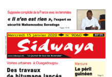 Une du 15-01-2020