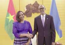 Coopération Burkina-Rwanda : Madina Ganou/Diaby Kassamba présente ses Lettres de créance à Paul Kagamé