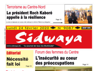 Une du 24-02-2020