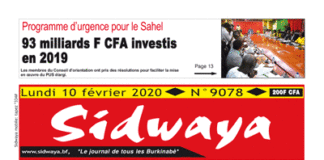 Sidwaya du 10 02 2020