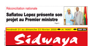 Une sidwaya du 21 02 2020