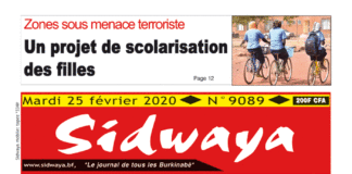 Une Sidwaya du 25 février 2020