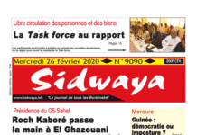 Une Sidwaya du 26 02 2020