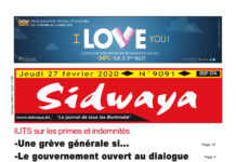 Une du 27-02-2020