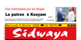 Une Sidwaya du 05 02 2020