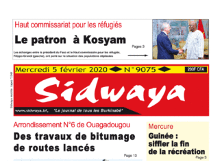 Une Sidwaya du 05 02 2020