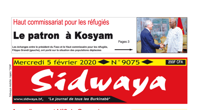 Une Sidwaya du 05 02 2020