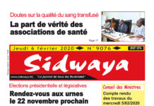 Une du 06-02-2020