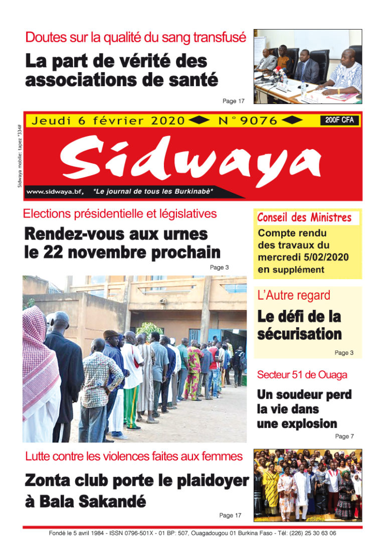 Une du 06-02-2020