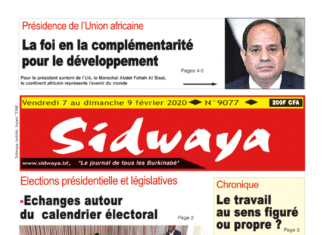 Une Sidwaya du 07 02 2020