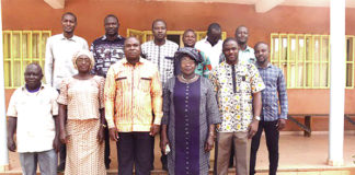 Nous a rendu visite : la présidente de la CIL encourage le personnel de Sidwaya-Bobo