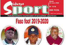 Une Sidwaya Sport du 24 mars 2020