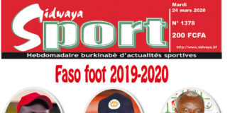 Une Sidwaya Sport du 24 mars 2020
