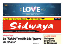 une Sidwaya du 12 03 2020