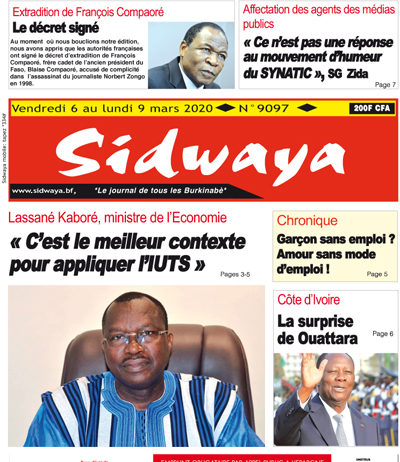 Une du 06-03-2020