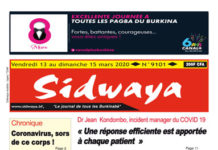 Une sidwaya du 13 03 2020