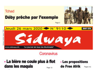 une sidwaya du 26 03 2020