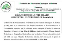 Début du jeûne du mois de ramadan
