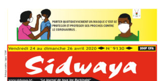 Une du 24-04-2020