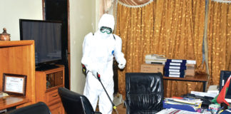 Prévention du Coronavirus : des bureaux des Editions Sidwaya désinfectés