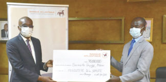 Lutte contre le COVID-19 : La Banque Atlantique débourse 75 millions F CFA