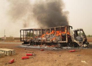 CAMEG de Tenkodogo: Un camion de ravitaillement et son contenu consumés