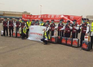 Covid-19 : 12 médecins chinois a Ouagadougou pour lutter contre le virus.