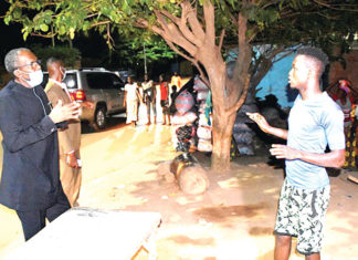 Respect du couvre-feu : Le ministre Ousséni Compaoré en patrouille à Bobo-Dioulasso