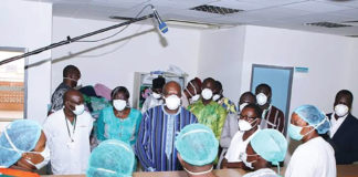 CHU de Tengandogo Le président du Faso salue le professionnalisme du personnel soignant