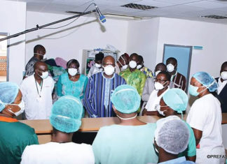 CHU de Tengandogo Le président du Faso salue le professionnalisme du personnel soignant