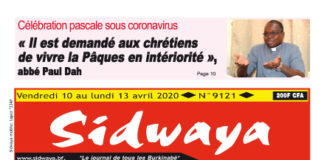 Une du 10-04-2020