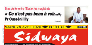 Une Sidwaya du 28 04 2020