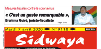 Une du 7-04-2020