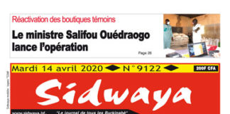 une Sidwaya du 14 04 2020
