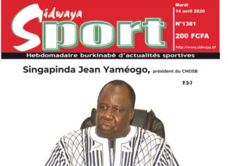 Une Sidwaya Sport du 14 avril 2020